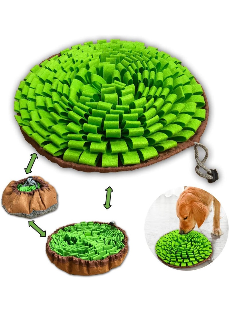 LENND Pet Snuffle Mat for Dogs,Interactive Feed Puzzle for Boredom,Encourages Natural Foraging Skills for Cats Rabbits Dogs Bowl, Dog Treat Dispenser Indoor Outdoor Stress Relief,Travel Portable and Compact - Image 1