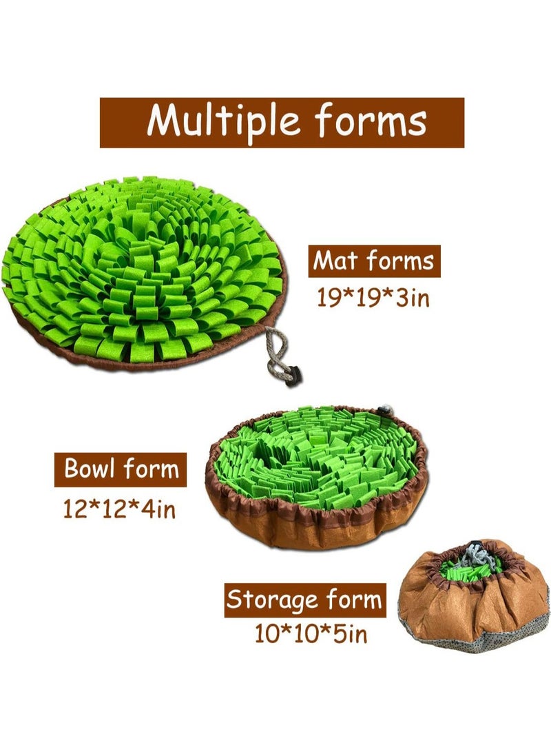 LENND Pet Snuffle Mat for Dogs,Interactive Feed Puzzle for Boredom,Encourages Natural Foraging Skills for Cats Rabbits Dogs Bowl, Dog Treat Dispenser Indoor Outdoor Stress Relief,Travel Portable and Compact - Image 2