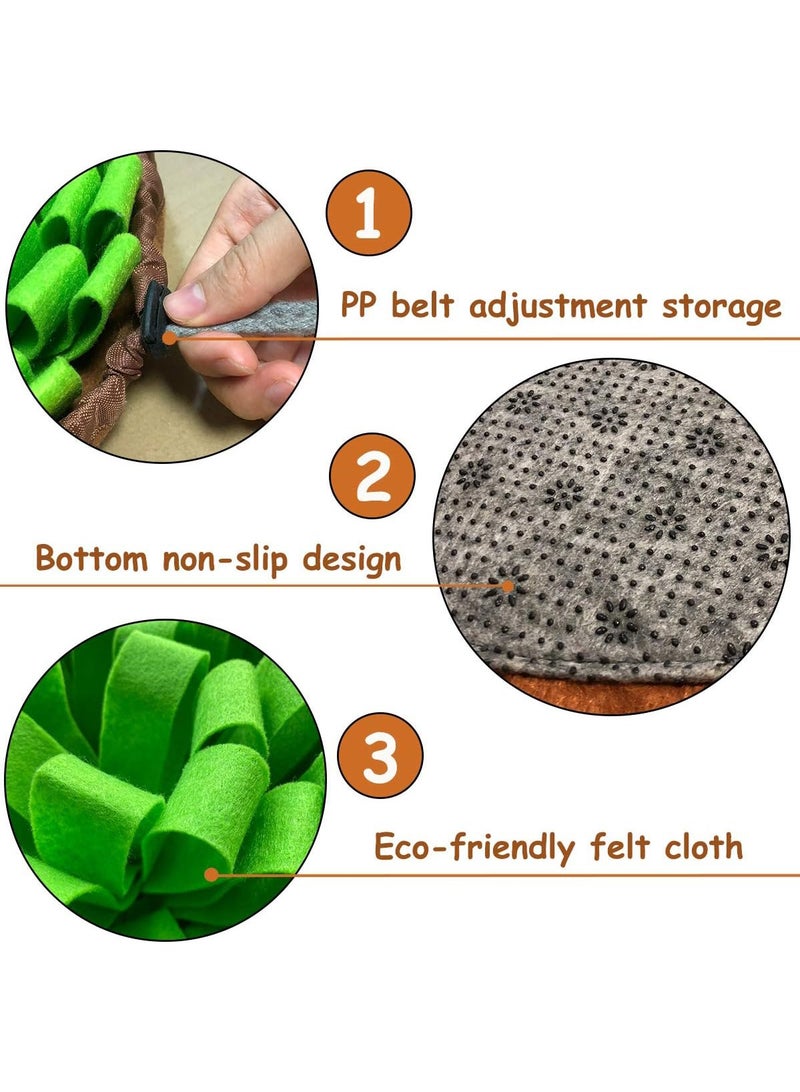 LENND Pet Snuffle Mat for Dogs,Interactive Feed Puzzle for Boredom,Encourages Natural Foraging Skills for Cats Rabbits Dogs Bowl, Dog Treat Dispenser Indoor Outdoor Stress Relief,Travel Portable and Compact - Image 3