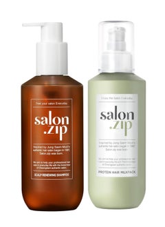 JUNG SAEM MOOL JUNG SAEM MOOL Salon.ZIP Protein Hair Milk Pack + Scalp Renewing Shampoo  - Image 1