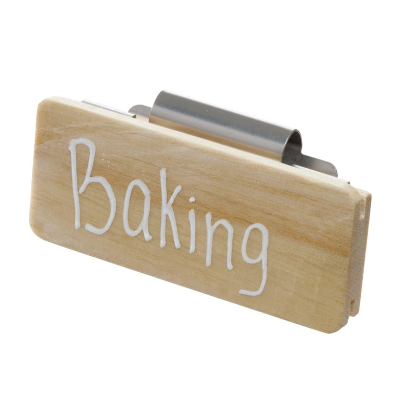 InterDesign iDesign Wood ClipOn Labels for Storage Bins Set of 3 The Rosanna Pansino Collection 325 L x 25 W x 25 H Natural