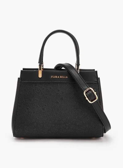 Flora Bella By Shoexpress Flora Bella Logo Embossed Tote Bag with Detachable Strap