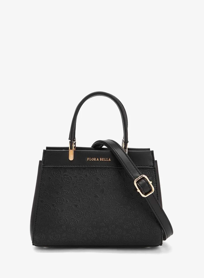 Flora Bella Logo Embossed Tote Bag with Detachable Strap