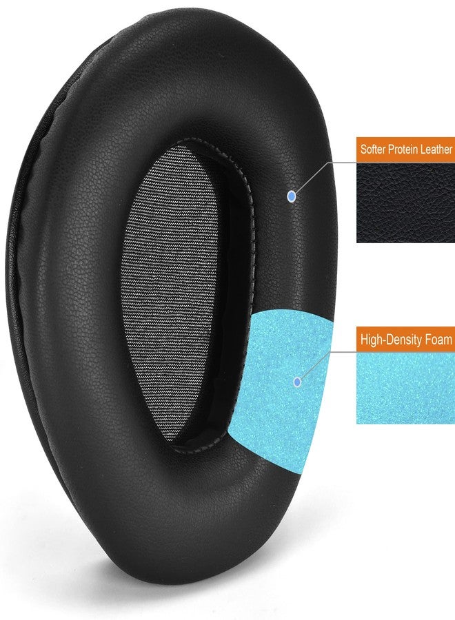 defean RS165 175 185 195 Upgrade Quality Ear Pads Replacement Ear Cushion Foam Compatible with Sennheiser HDR RS165,RS175, RS185,RS195 RF Wireless Headphone,Added Thicknes(Protein Leather) - Image 5
