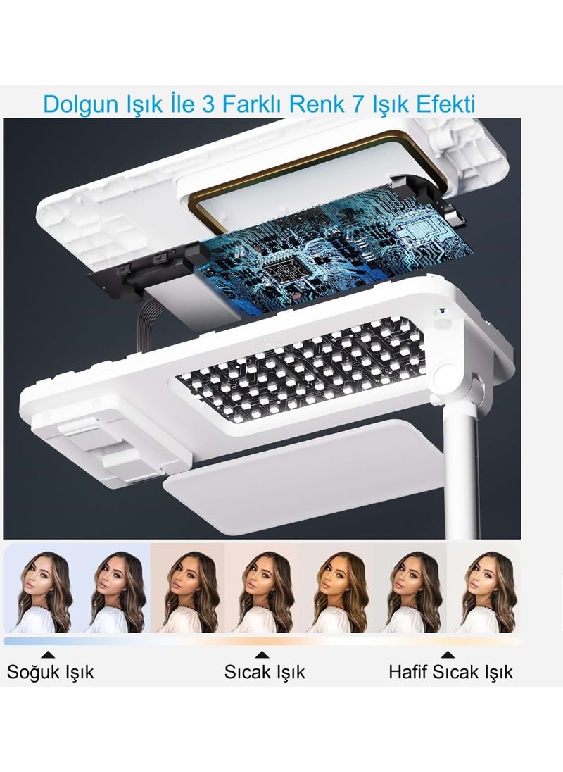 Hymark - Live Broadcast Bracket Multi-Function LED Light 360 Degree Remote Selfie Phone Stand - Image 1