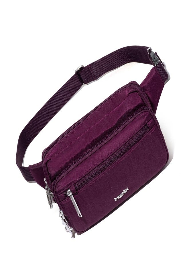 Baggallini Securtex® Anti-theft Belt Bag - Fanny Pack for Women RFID Wallet Locking Zipper - Travel Bag Crossbody Purse - Image 1