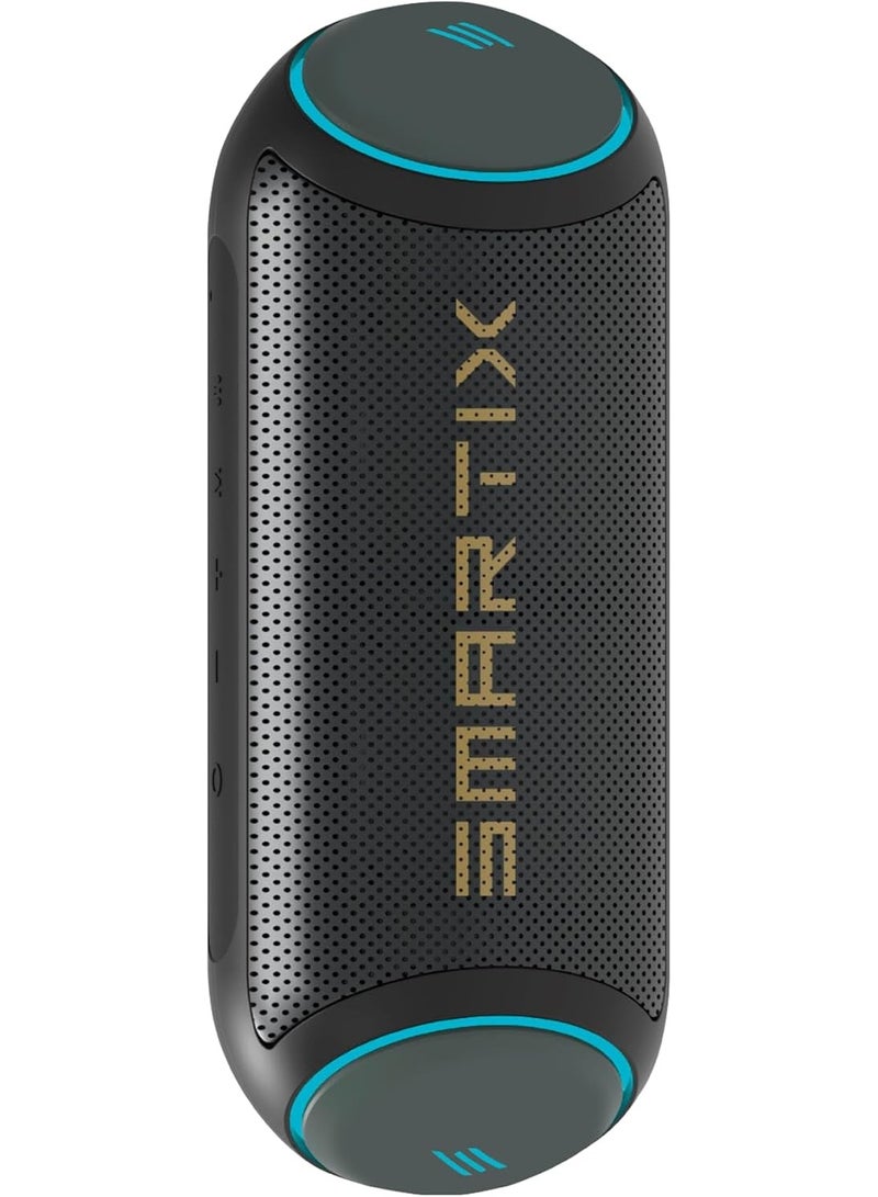 Smartix SoundPod Immerse Portable Bluetooth Speaker 12Wx2, Indoor & Outdoor Usage, Bluetooth V5.0, Signal to noise ratio 280dB, Dynamic EQ, RGB Light, Support SD Card, U-disk - Black - Image 1