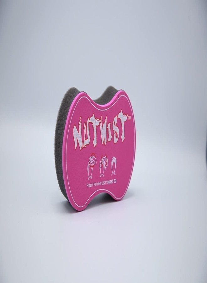 Nudred NuTwist Dread Twist Hair Sponge for Curls Black Men, Coils, and Twists - Hair Twisting Sponge Barber's Curling Care Brushes for Afro Curly Freeform Dreads, Curls Large Holes, Pink - Image 4