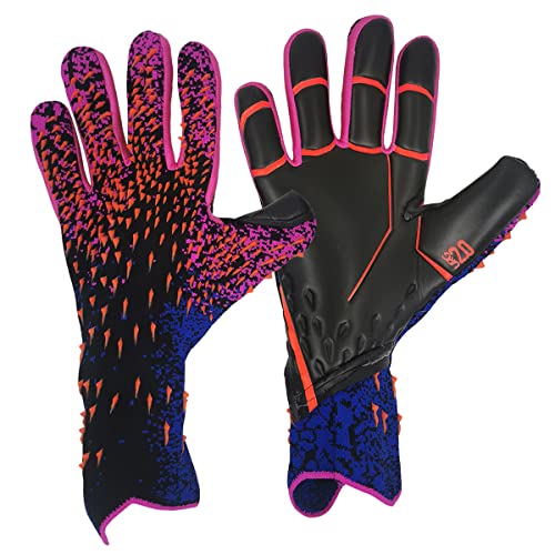 Scott Edward Football Goalkeeper Gloves for Boys Kids Children Adult Soccer Goalkeeper Kit Premium Goalkeeper Gloves Super Grip & Protection Size 6/7/8/9/10 - Image 1