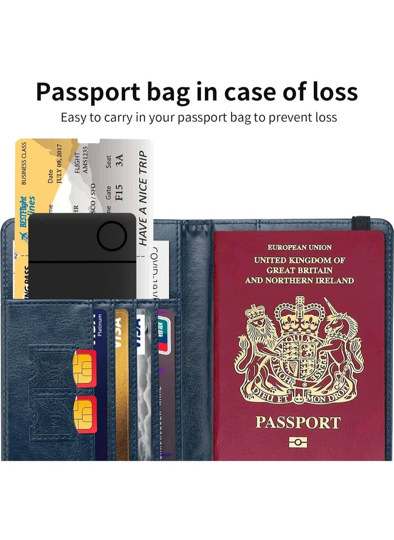 RSH Wallet Tracker Card Rechargeable Key Finder Luggage Tracker Item Locator Work with Apple Find My,Smart Bluetooth Tracker for Suitcase,Bag,Backpack Smart Tag Finder 2 Pack (Not Supported Android)  - Image 2