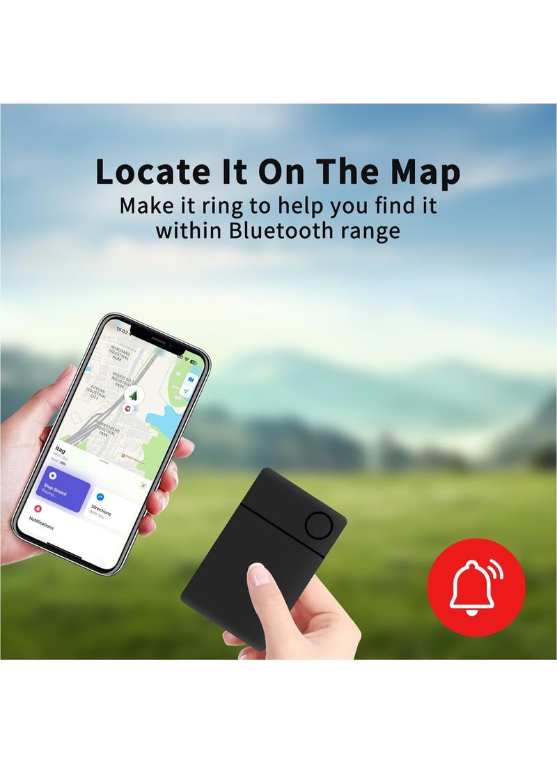 RSH Wallet Tracker Card Rechargeable Key Finder Luggage Tracker Item Locator Work with Apple Find My,Smart Bluetooth Tracker for Suitcase,Bag,Backpack Smart Tag Finder 2 Pack (Not Supported Android)  - Image 5