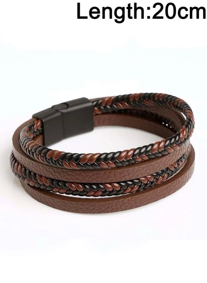 لوكشري كونسبت اسوارة رجالية أنيقة من أجود أنواع الجلود الاصطناعية عالية الجودة - Image 2