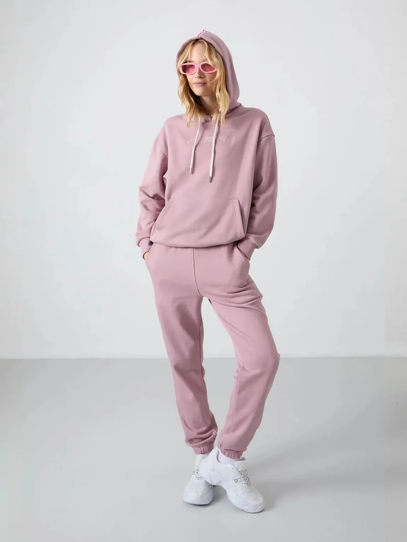 TOMMYLIFE TOMMY Oversized Hooded Sweatshirt And Pants Set