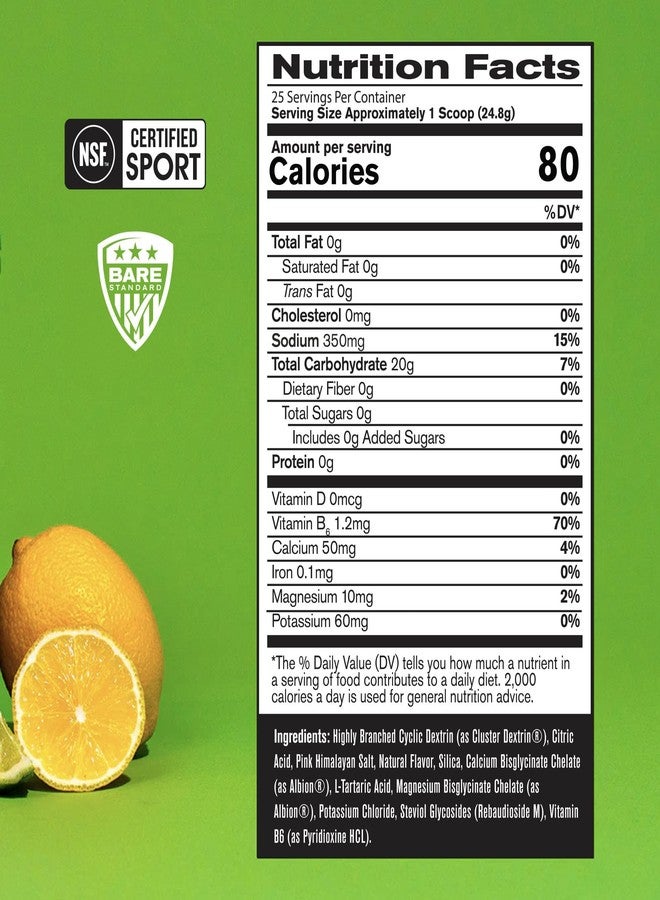 BARE PERFORMANCE NUTRITION, BPN G.1.M Go One More Sport, Endurance Training Fuel, Superior Carbohydrate & Electrolytes Powder Formula, Reduce Fatigue, Lemon Lime, 25 Servings - Image 2