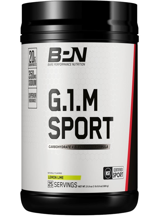 BARE PERFORMANCE NUTRITION, BPN G.1.M Go One More Sport, Endurance Training Fuel, Superior Carbohydrate & Electrolytes Powder Formula, Reduce Fatigue, Lemon Lime, 25 Servings - Image 1
