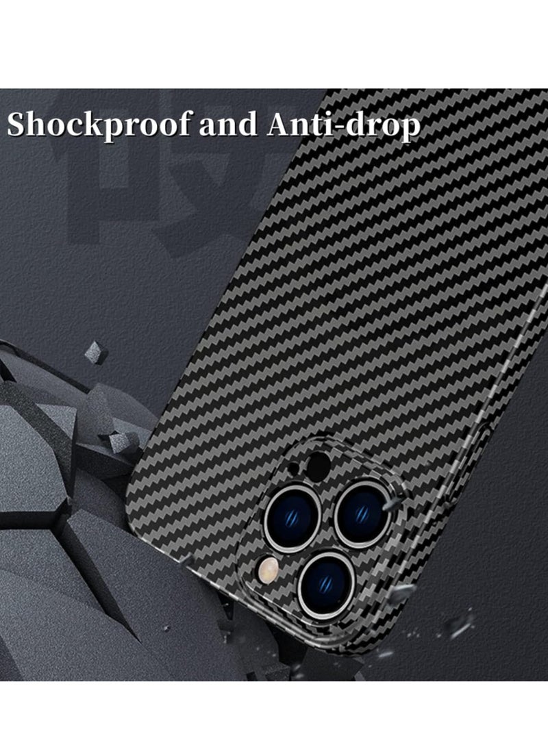 ELTRAZONE Personality Handsome Light Thin Carbon Fiber Pattern PC Phone case Compatible with iPhone 11 Pro max Unique Comfortable Cool Shockproof Back Cover - Image 2