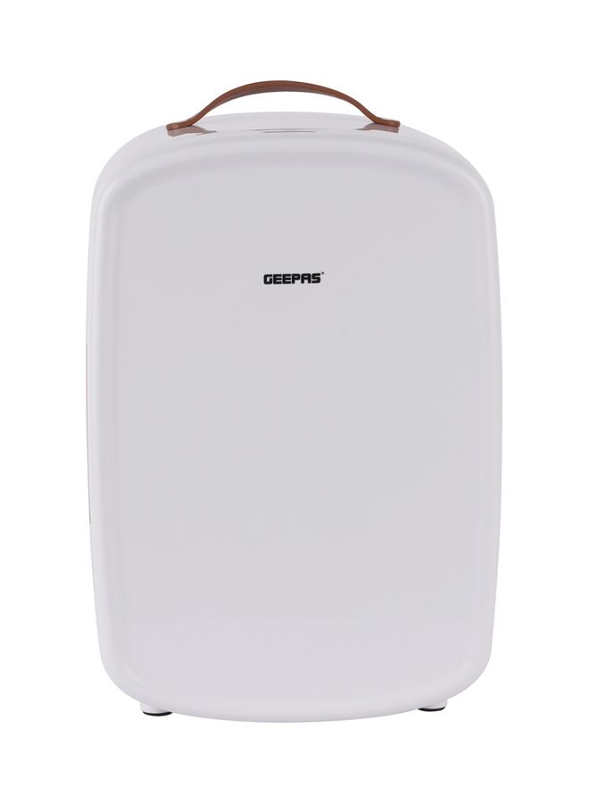 GEEPAS Mini Refrigerator Ideal for Home and Car With Semiconductor Direct Cooling AC/DC Working| Easy to Carry Perfect for Camping, and Picnic 2 Year Warranty 10 L 10 L GRF63052 White,Gold - Image 1