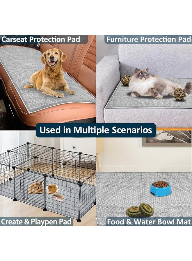 kathson Rabbit Cage Liners Washable 31"x78" Reusable Guinea Pig Cage Liner Soft Bunny Floor Mat Non-Slip Rabbit Rug Super Absorbent Bunny Carpet for Hamsters Ferrets All Small Animals - Image 4