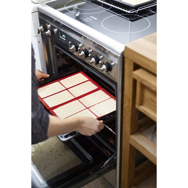 Lekue 0215000R01M017 Silicone Waffle Mold  Red  Set Of 2 - Image 4