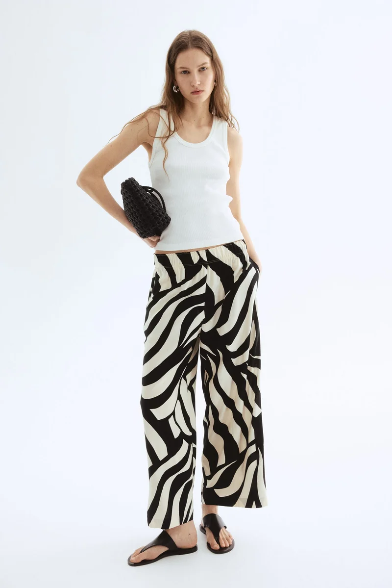 H&M Cropped pull-on trousers