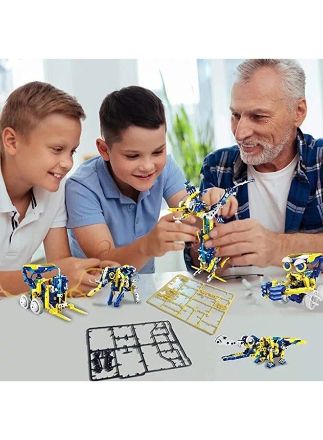 STEM Solar Project Toys, 11-in-1 Solar Robot Kit, 231 Pieces Solar and Cell Powered 2 in 1, Educational DIY Assembly Kit - Image 5