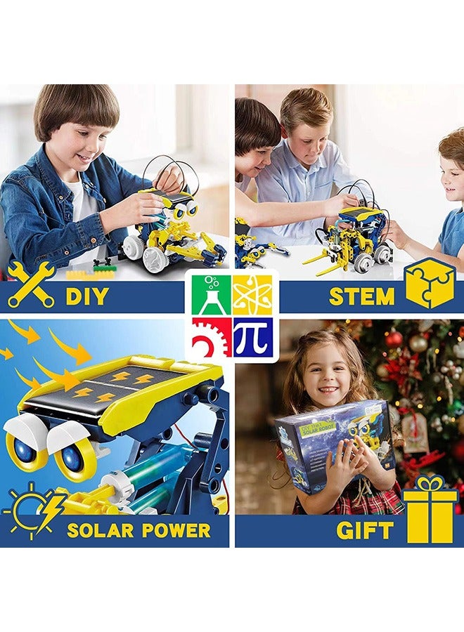 STEM Solar Project Toys, 11-in-1 Solar Robot Kit, 231 Pieces Solar and Cell Powered 2 in 1, Educational DIY Assembly Kit - Image 4