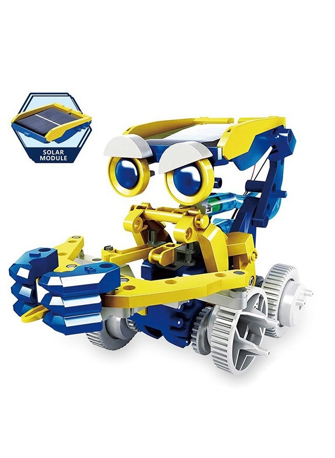 STEM Solar Project Toys, 11-in-1 Solar Robot Kit, 231 Pieces Solar and Cell Powered 2 in 1, Educational DIY Assembly Kit - Image 1