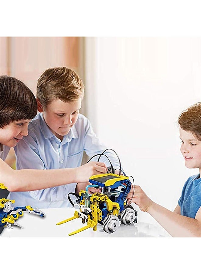 STEM Solar Project Toys, 11-in-1 Solar Robot Kit, 231 Pieces Solar and Cell Powered 2 in 1, Educational DIY Assembly Kit - Image 3
