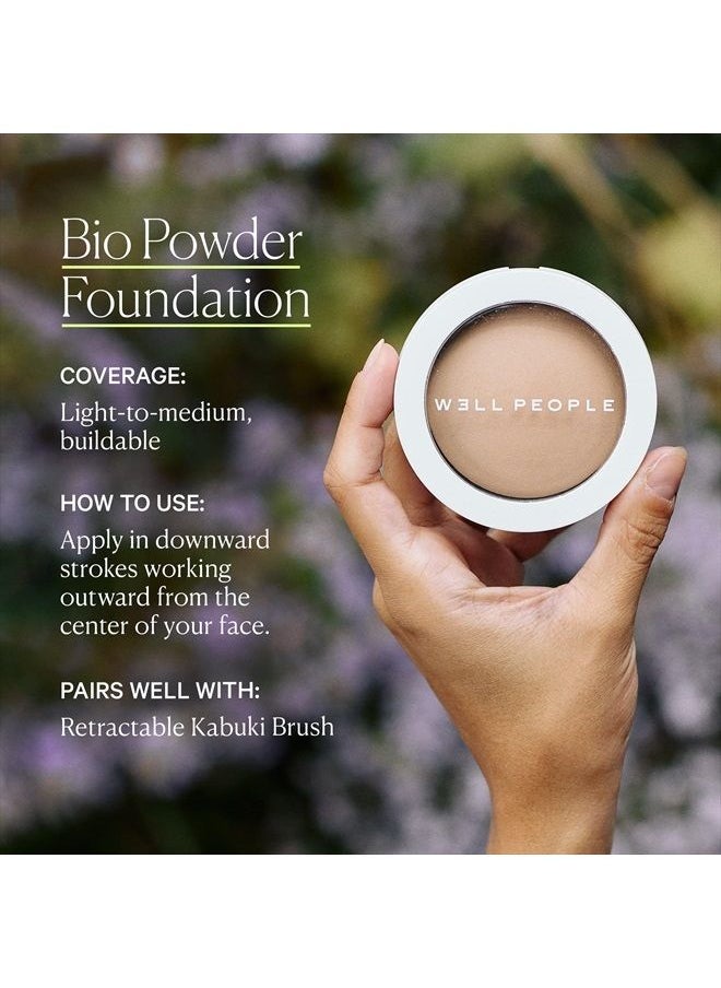 W3LL PEOPLE WELL PEOPLE - Bio Pressed Powder Foundation | Clean, Non-Toxic Beauty (6N - Medium Tan, Neutral Undertone)  - Image 5