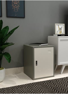 RIGID Metal Storage Cabinet with 4-Digit Combination Lock Grey 50x38x45.7cm  - Image 1
