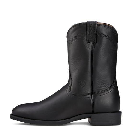 ARIAT Mens Heritage Roper Western Boot Black 11 - Image 2