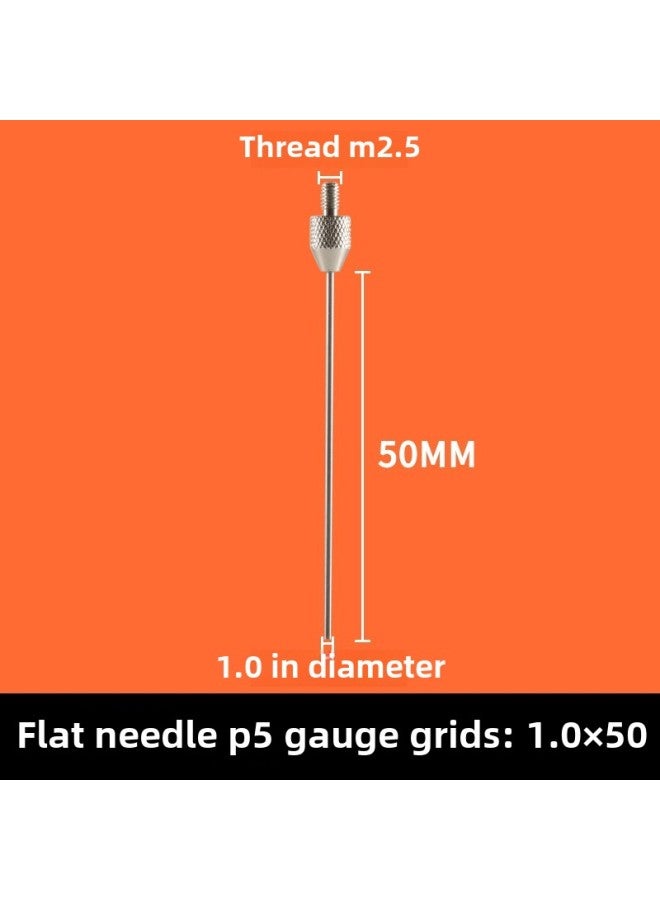 # Dial Indicator Needle Flat Tip Measuring Special-shaped Gauge Needle Curved Gauge Measuring Table. Thousands Of Minutes Meter High-Color:P5 1.0×50MM  - Image 1