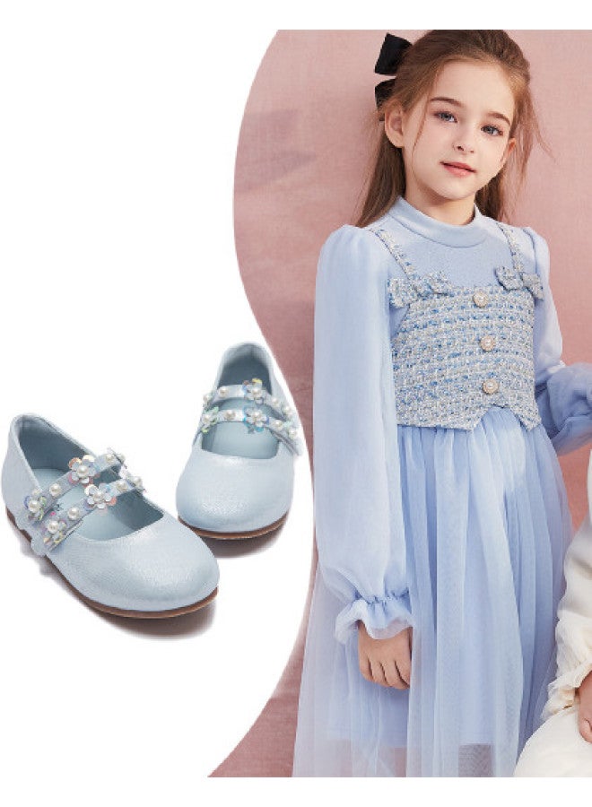 DEESHA New Arrival】exquisite Crystal Princess Shoes, 2025 New Spring/autumn Girls' School Performance Elegant Dance Shoes - Image 1