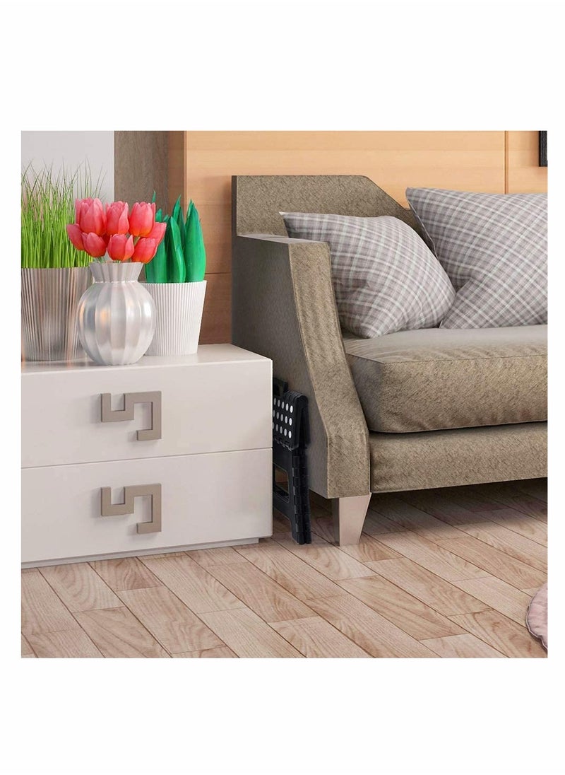 Generic - Lightweight Folding Step Stool Sturdy Design Easy Open Ideal for Kitchen Bathroom Bedroom Suitable for All Ages Black - Image 1