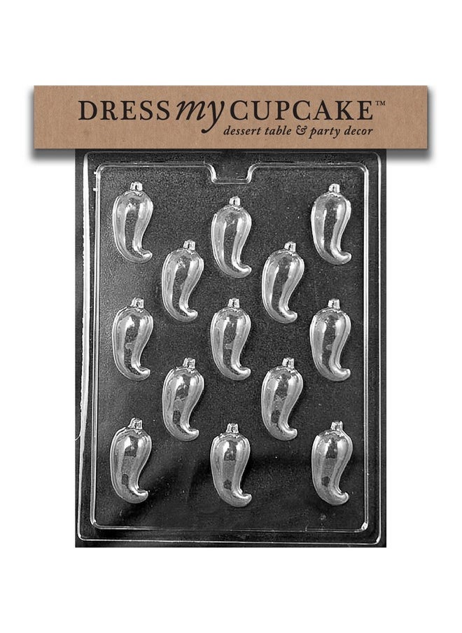 Dress My Cupcake Chocolate Candy Mold, Chili Pepper 