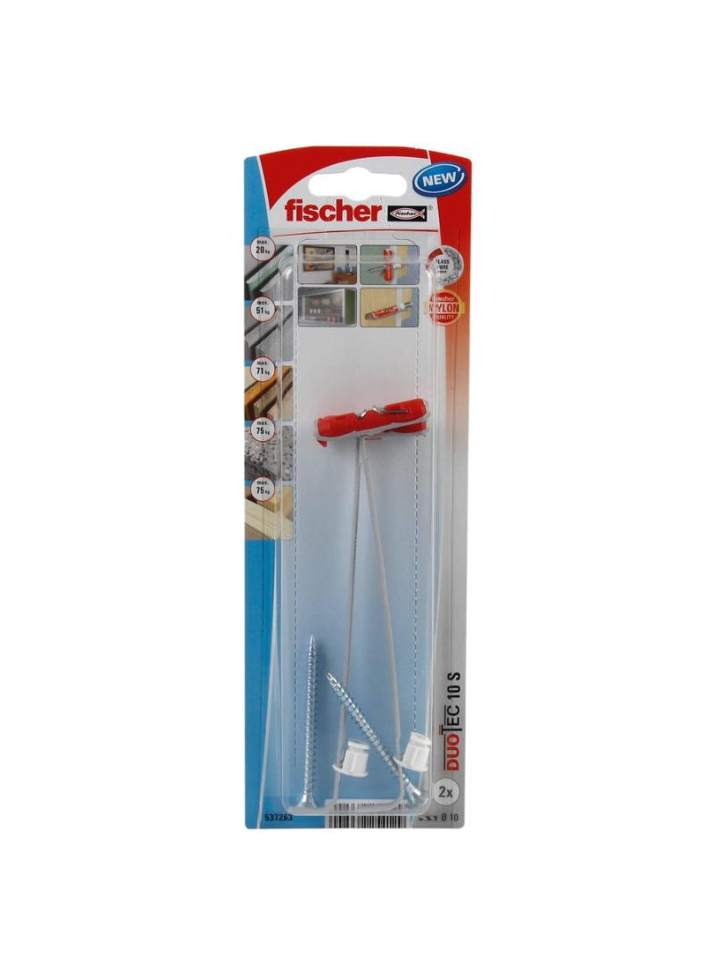 Duotec Flexible Screw Support With Screw Pack 2 Piece