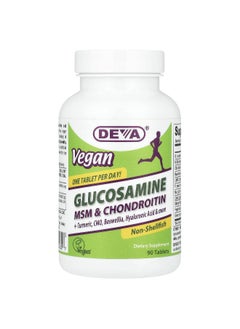 Deva Deva, Vegan Glucosamine MSM & Chondroitin, 90 Tablets  - Image 1