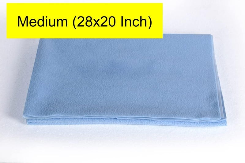 Mopak Decor Baby Dry Sheet/Urine Sheet/Diaper Free Sleeping Mats/Mattress Protector/Bed Protector Adult Sheet- Medium Size/Sky Blue (Pack of 2), 28 INCH X 40 INCH - Image 3