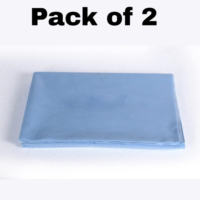 Mopak Decor Baby Dry Sheet/Urine Sheet/Diaper Free Sleeping Mats/Mattress Protector/Bed Protector Adult Sheet- Medium Size/Sky Blue (Pack of 2), 28 INCH X 40 INCH - Image 5