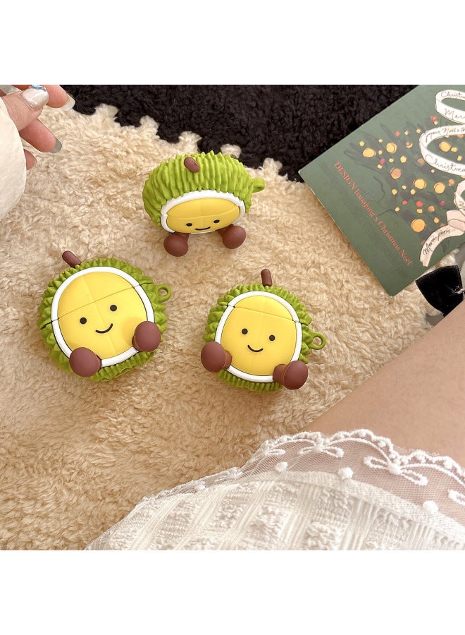 Year Headset For Apple 4 Generation AirpodsPro2 Cartoon Cute Protective Shell Premium-Color:Long Leg Durian With Hook-Applicable Models:Airpods Pro/Pro2 - Image 1