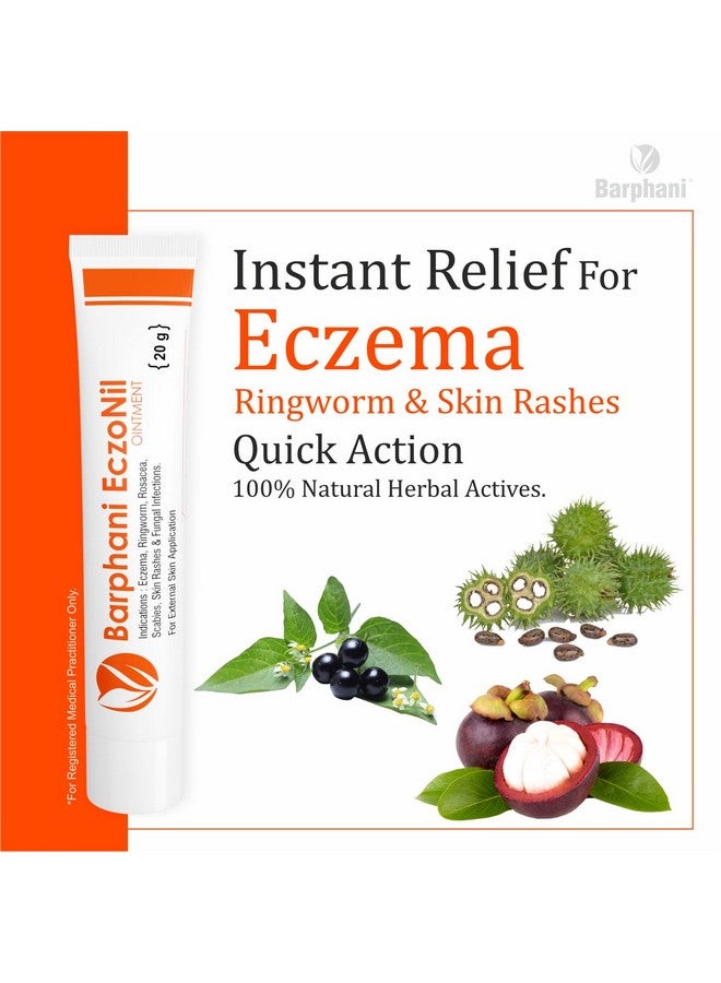 Barphani EczoNil Ointment 80g-Natural Herbal Eczema Cream For Baby Skin & All Skin Types Best Eczema Cream For Skin Eczema Itching Rashes Ringworm Toe Nail (20gx4) - Image 5