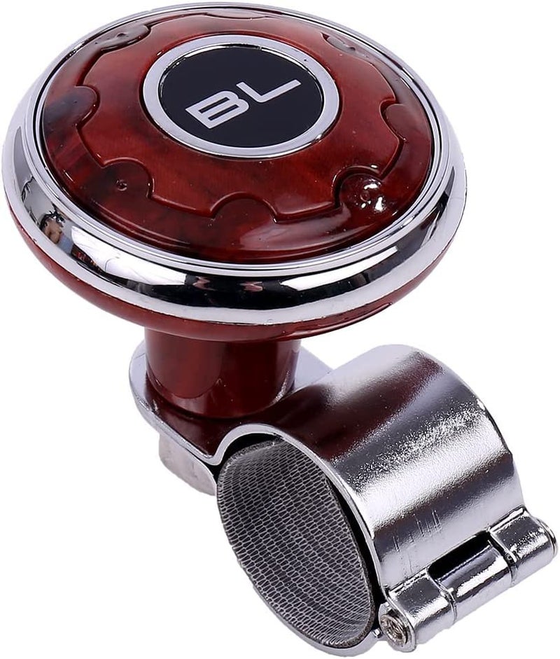 Ostin Universal Car Steering Wheel Spinner Knob, Power Handle Ball Booster Spinner Knob, Car Steering Wheel Assist Knob Steering Handle Ball Steering (BL- Brown) - Image 1