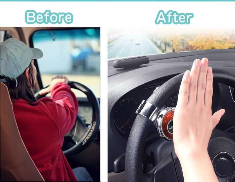 Ostin Universal Car Steering Wheel Spinner Knob, Power Handle Ball Booster Spinner Knob, Car Steering Wheel Assist Knob Steering Handle Ball Steering (BL- Brown) - Image 3