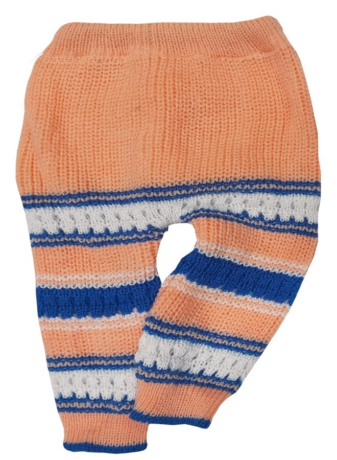 Timatim Baby Sweater Set Full Sleeves Sweater, Full Pant, Cap & Booties Set for Baby Boys and Baby Girls (12-18 Months, Peach) - Image 4