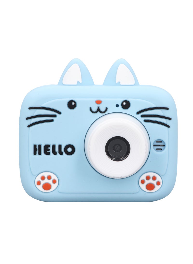 Velaurs Children'S Camera Toy Multifunctional Hd Lightweight Cute Appearance Cartoon Small Camera Suitable For Boys And Girls Blue - Image 3