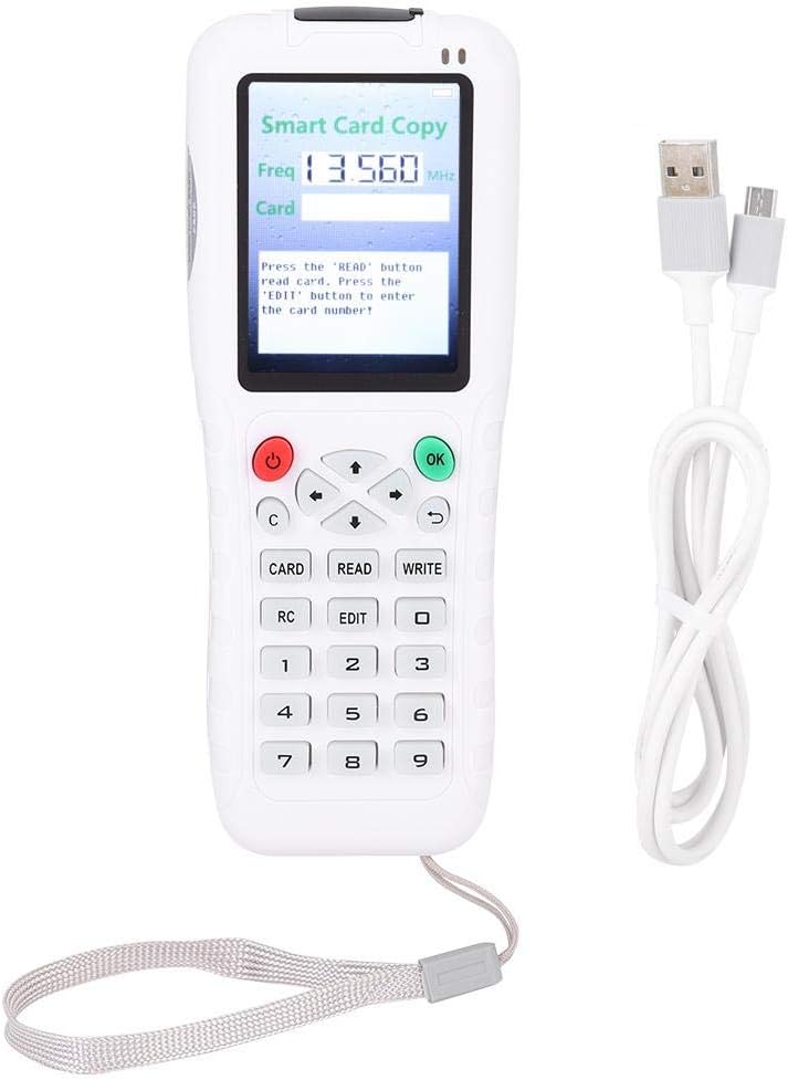 كلاراكو قارئ بطاقات IC، قارئ/كاتب بطاقات هوية محمول متعدد الترددات بواجهة USB، جهاز نسخ مفاتيح RFID مع وظيفة نسخ لاسلكي، يدعم ID/IC/MF1/125 كيلو هرتز 13.56 ميجا هرتز لأنظمة التحكم في الوصول - Image 2
