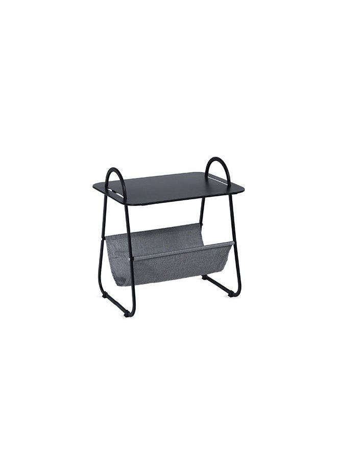 Pan Home - Swoon End Table With Storage Black/Grey - Image 1
