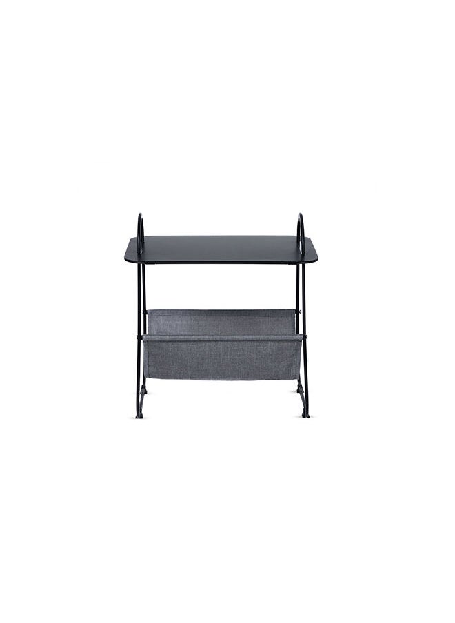 Pan Home - Swoon End Table With Storage Black/Grey - Image 1