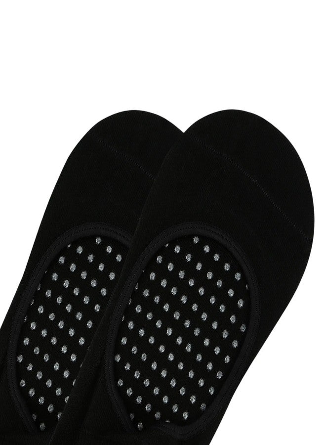 BALENZIA SocksXpress Women's Anti Bacterial Anti-Skid Yoga/Pilates/Dance/Ballet socks | Made with Bamboo and Spandex | Women Yoga socks - 2 Pair Pack- (Free Size) (Black) - Image 5