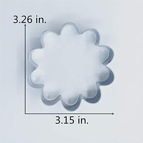 LILIAO Daisy Flower Cookie Cutter - 3.1 x 3.3 inches - Stainless Steel - Image 4